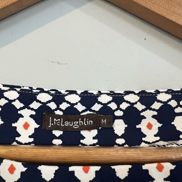 J. McLaughlin Dress Womens Medium Blue Drawstring Waist - Picture 5 of 6